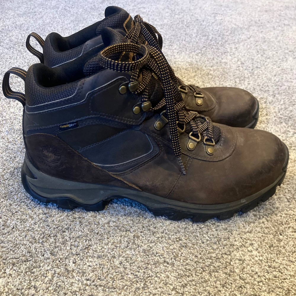 Timberland White Ledge Mid Waterproof Hiking Boots Brown Mens 10.5W 2730R Rugged